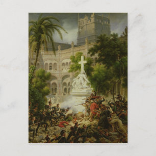 Postal Asalto al monasterio de San Engracio