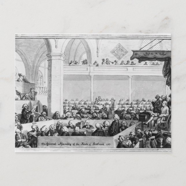 Postal Asamblea General del Kirk de Escocia (Anverso)