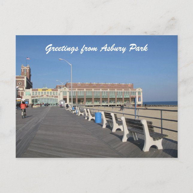 Postal Asbury Park NJ Boardwalk (Anverso)