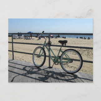Postal Asbury Park NJ Boardwalk - Bicicleta verde