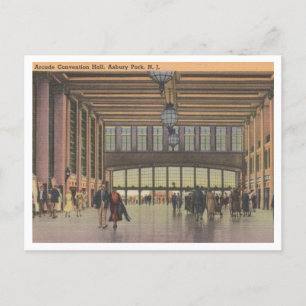 Postal Asbury Park NJ, Sala de Convenciones Arcade 1940