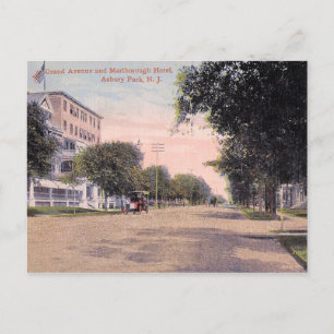 Postal Asbury Park, Nueva Jersey, Vintage