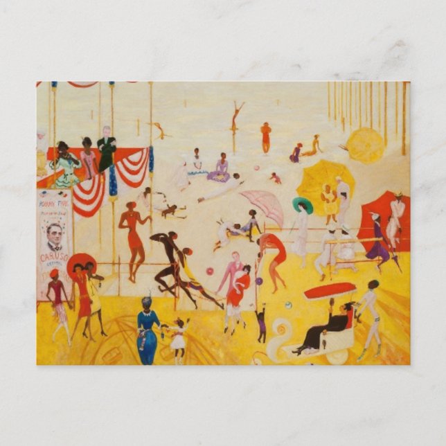 Postal Asbury Park South por Florine Stettheimer (Anverso)