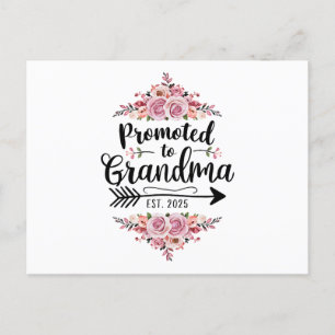 Postal Ascendida a Abuela 2025 Anuncio de Embarazo