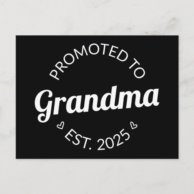 Postal Ascendida a Abuela Est. 2025 I (Anverso)