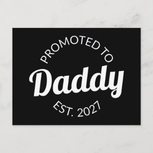 Postal Ascendido a Papá Desde 2027 Nuevo Papá Baby Shower
