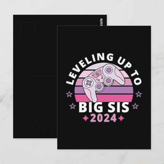 Postal Ascendiendo a Hermana Mayor 2024 Chicas (Anverso / Reverso)