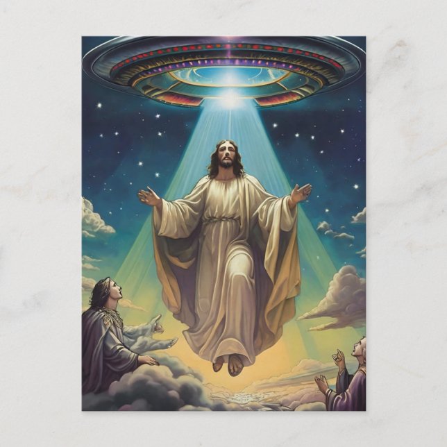 Postal Ascendiendo al Mesías (Anverso)