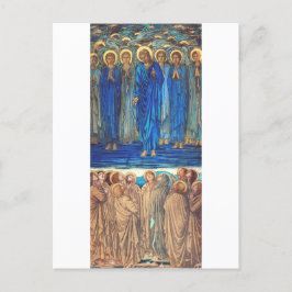 Postal Ascensión de Cristo por Edward Burne Jones