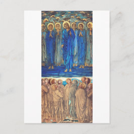 Postal Ascensión de Cristo por Edward Burne Jones