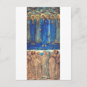 Postal Ascensión de Cristo por Edward Burne-Jones