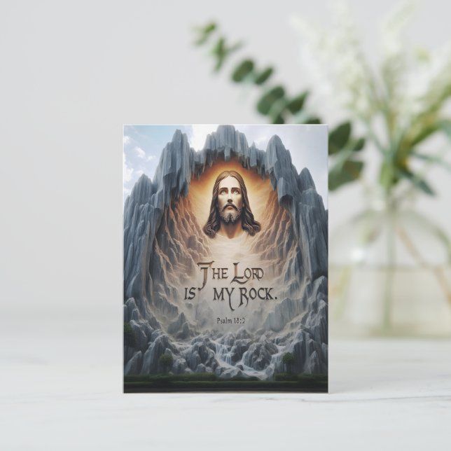Postal Ascensión Divina: El Señor Es Mi Roca (Anverso de pie)