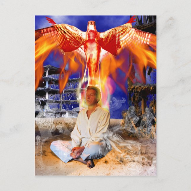 Postal Ascensión Tarot Card Art (Anverso)