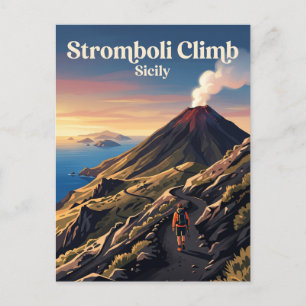 Postal Ascenso a Stromboli Italia
