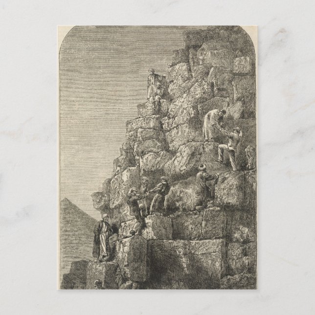 Postal Ascenso de la Gran Pirámide (Anverso)