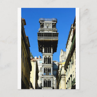 Postal Ascensor de Santa Justa, Lisboa, Portugal