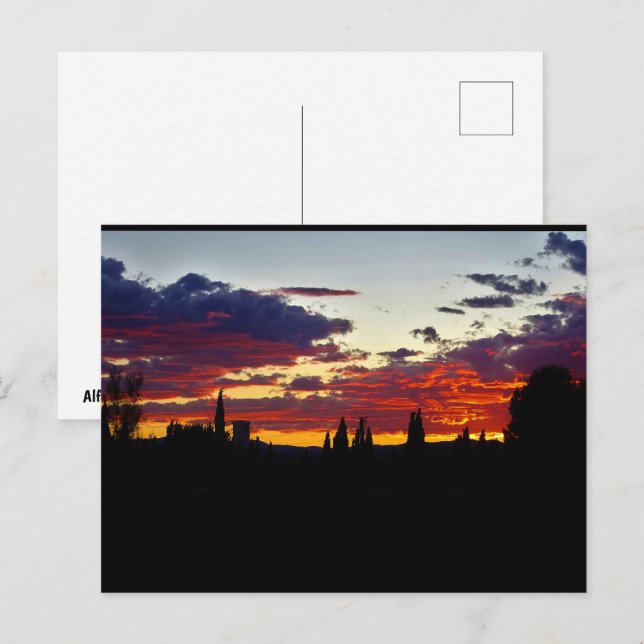 Postal Ascuas del Crepúsculo (Anverso / Reverso)