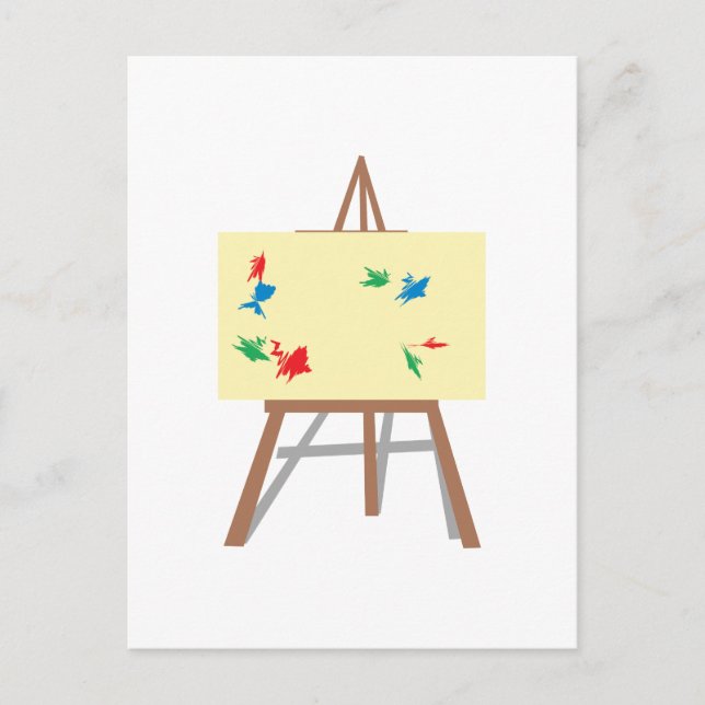 Postal Asel y pintura (Anverso)