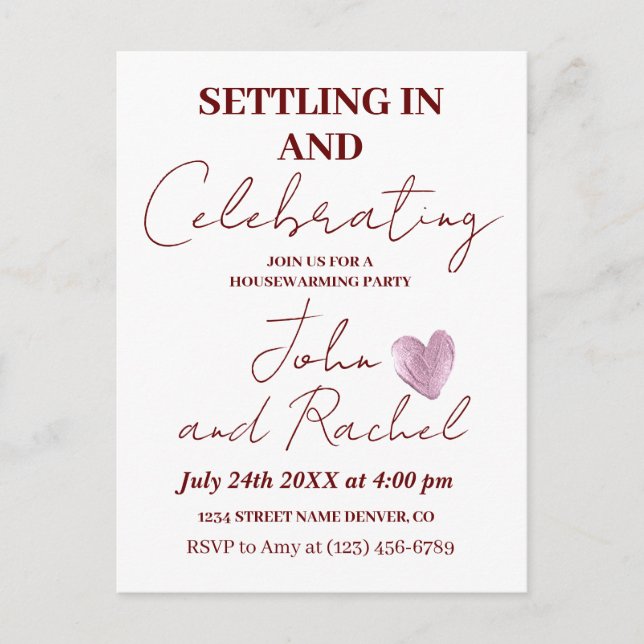 Postal Asentándose y celebrando al Fiesta del calentamien (Anverso)