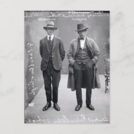 Postal Asesinato de brujo de hombres negros y blancos