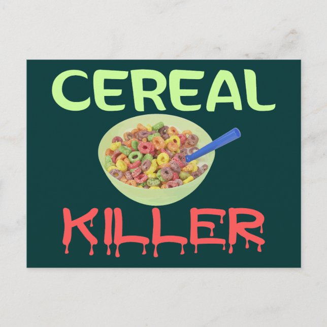 Postal Asesino de cereales (Anverso)