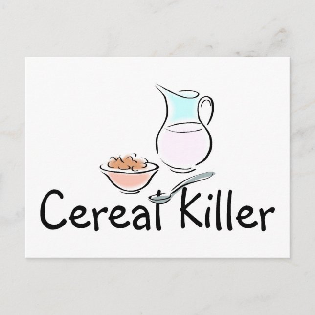 Postal Asesino de cereales (Anverso)