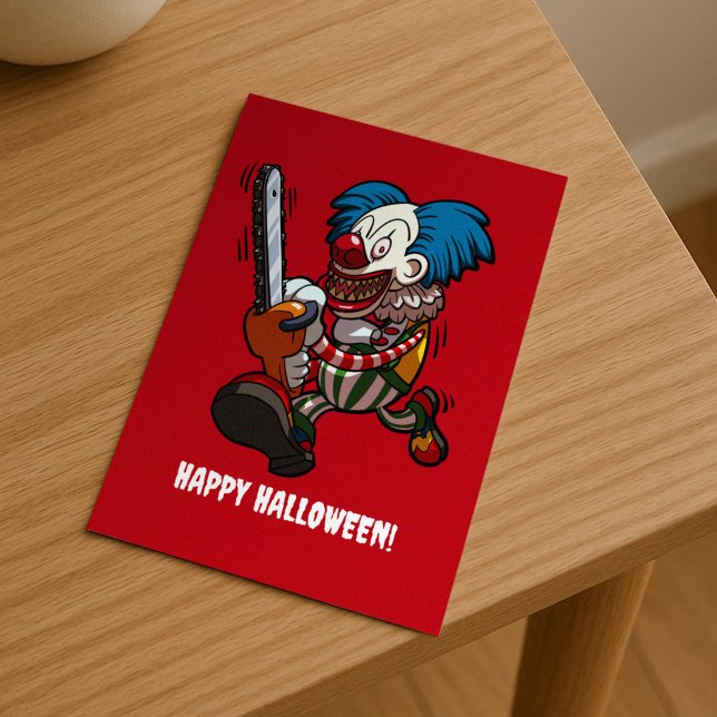 Postal Asesino Payaso feliz Personalizado de horror de Ha (Subido por el creador)