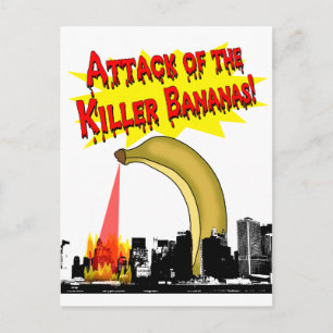 Postal ¡Asesinos bananos!