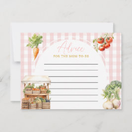 Postal Asesoramiento de Baby Shower de mercado fresco y d