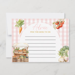 Postal Asesoramiento de Baby Shower de mercado fresco y d