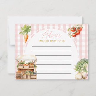 Postal Asesoramiento de Baby Shower de mercado fresco y d