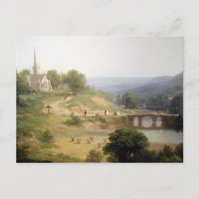Postal Asher Brown Durand Sunday Morning (Anverso)