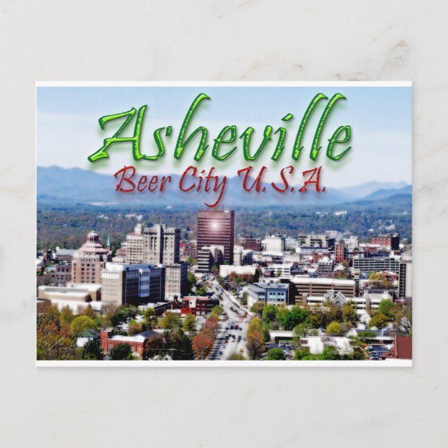 Postal Asheville Beer City USA (Anverso)