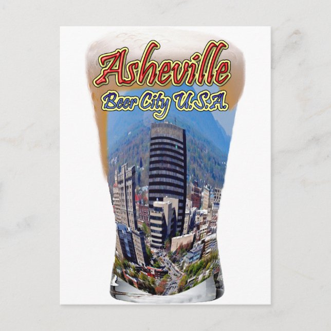 Postal Asheville Beer City USA (Anverso)