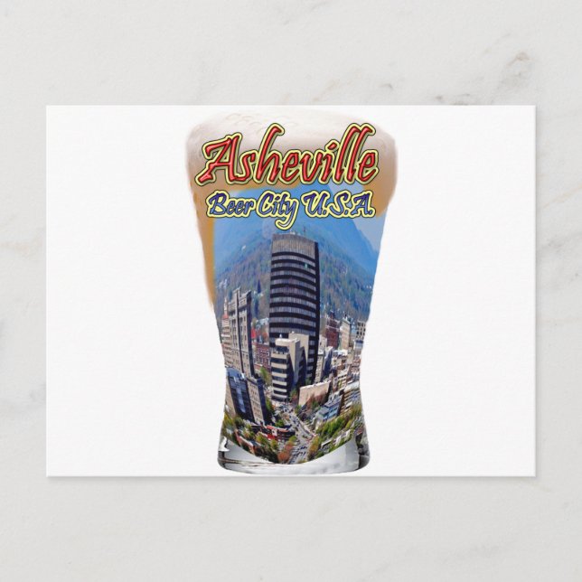 Postal Asheville Beer City USA (Anverso)
