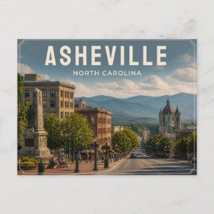 Postal Asheville Carolina del Norte Centro Montañas