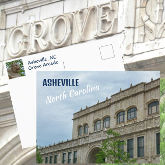 Postal Asheville NC Historic Grove Arcade Fotográfico