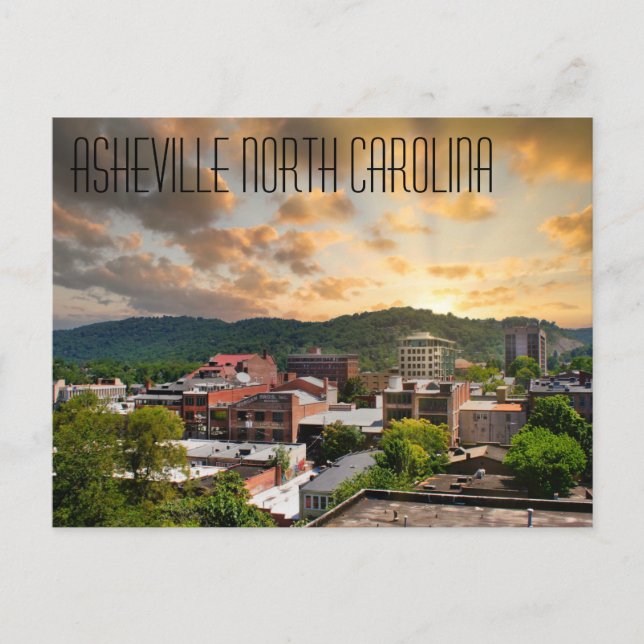 Postal Asheville North Carolina (Anverso)