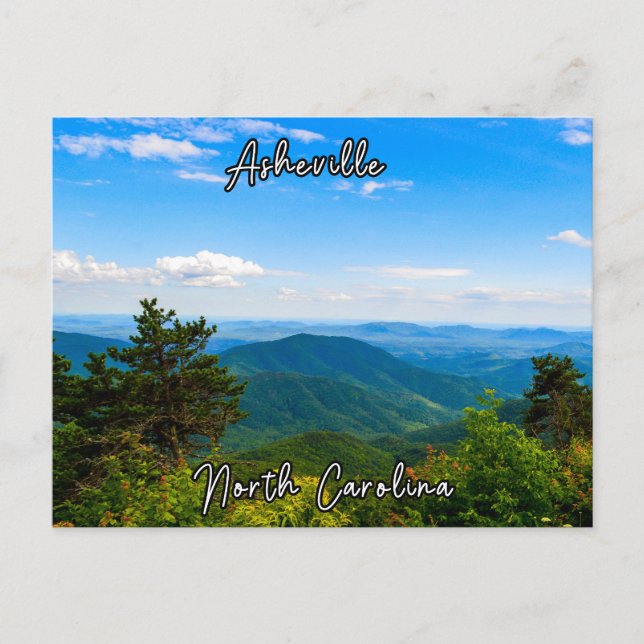 Postal Asheville North Carolina Postcard Travel Souvenir (Anverso)