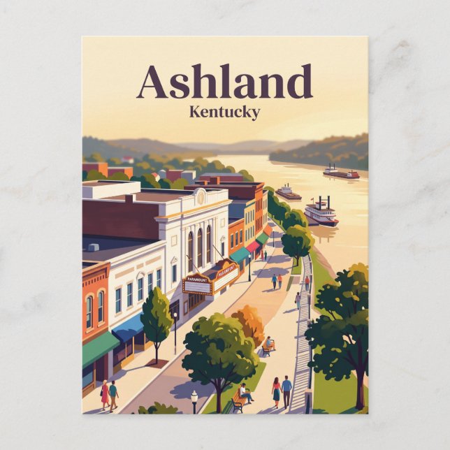 Postal Ashland, Kentucky (Anverso)