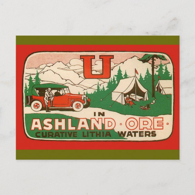 Postal Ashland Oregon (Anverso)