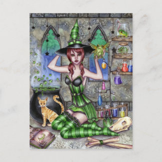 Postal Ashlyn - Potion Witch Postcard