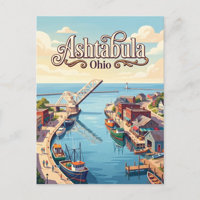 Postal Ashtabula, Ohio (Anverso)