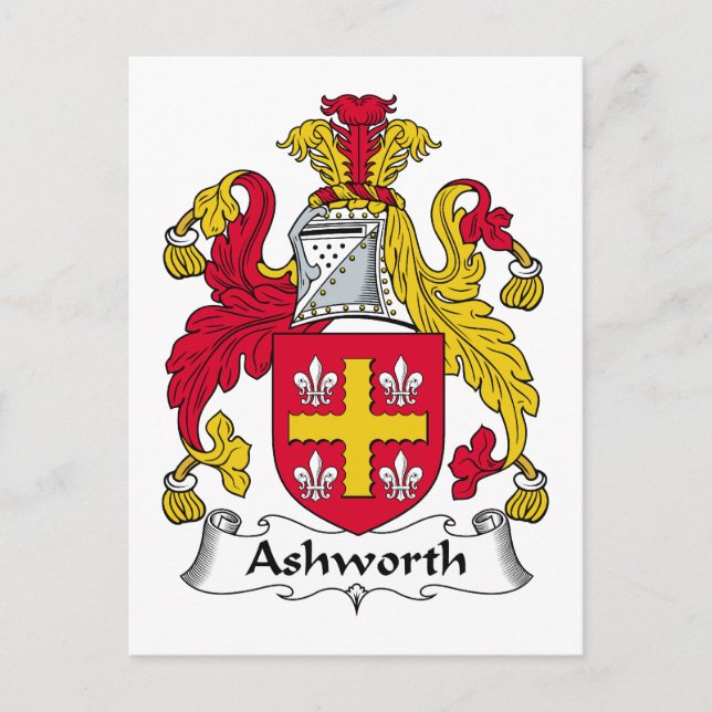 Postal Ashworth Family Crest (Anverso)