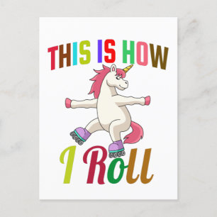 Postal Así es como hago correr - Patinaje sobre patinaje 