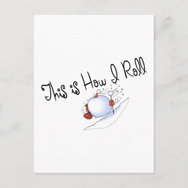 Postal Así es como hago el bola de nieve (Anverso)