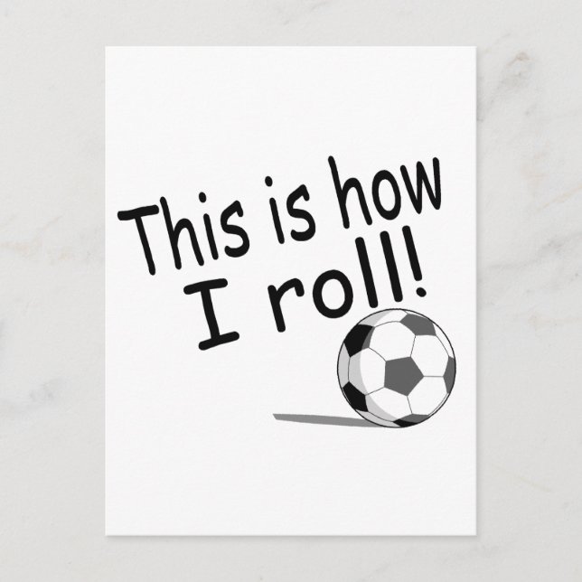 Postal Así es como hago el fútbol (Anverso)