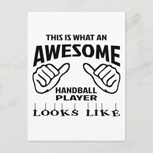 Postal Así es como se ve un fantástico jugador de balonma (Anverso)