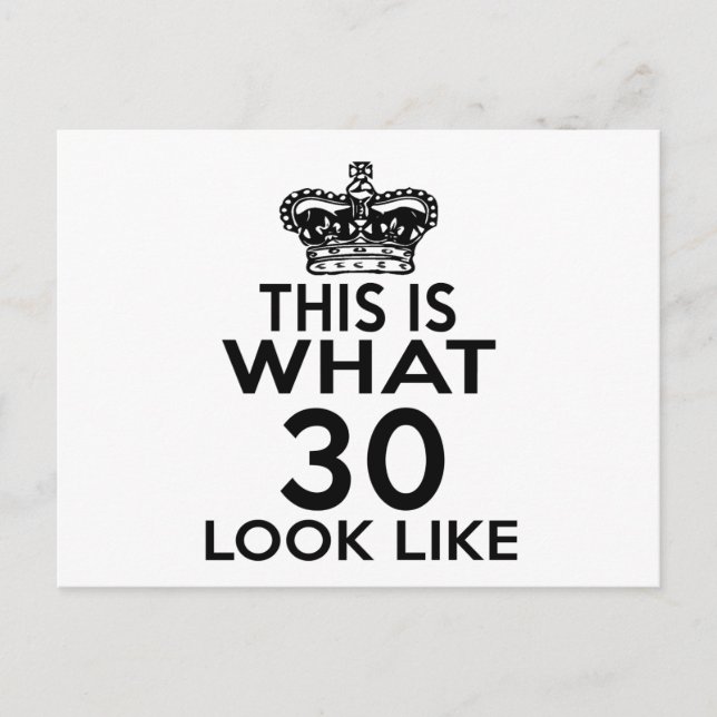 Postal Así es como se ven 30 (Anverso)