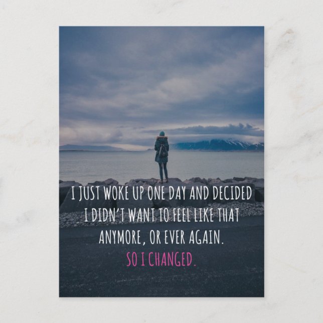 Postal Así Que Cambié De Cita (Anverso)